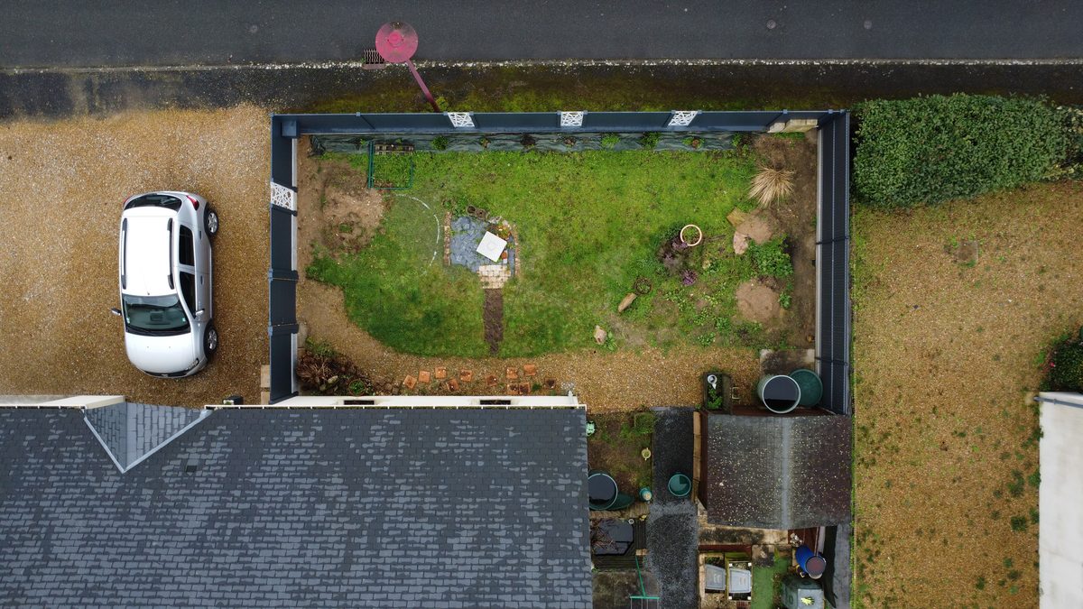 Avant jardin vue drone